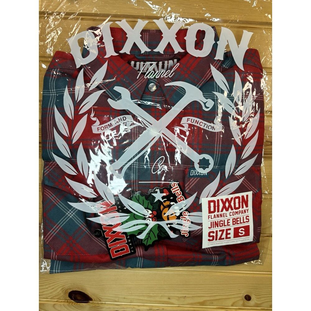Dixxon Flannel Jingle My Bells Women Small Red Long Sleeve Holiday NWT SOLD OUT!
